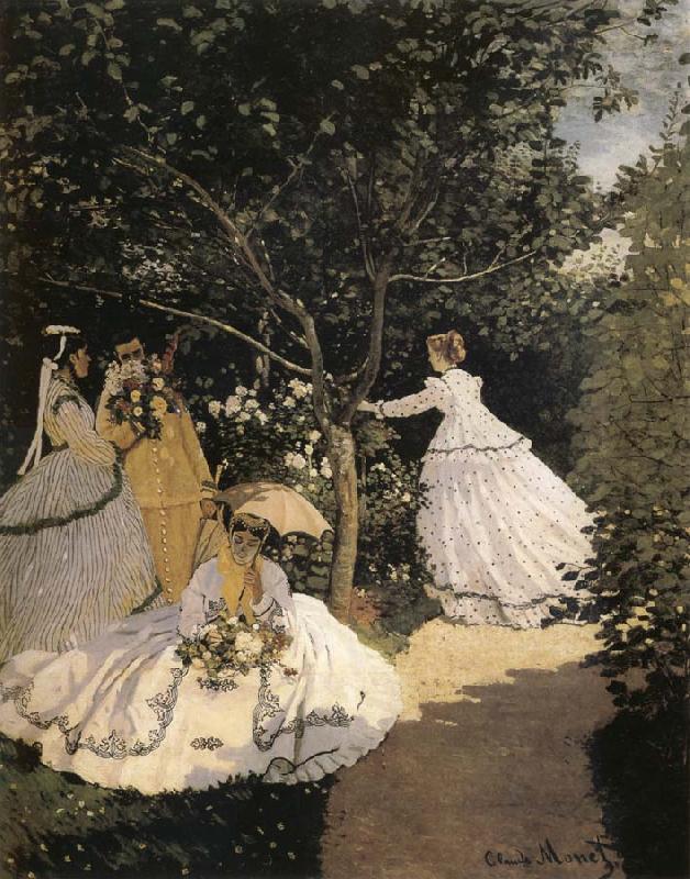 Claude Monet Women in the Garden Sweden oil painting art